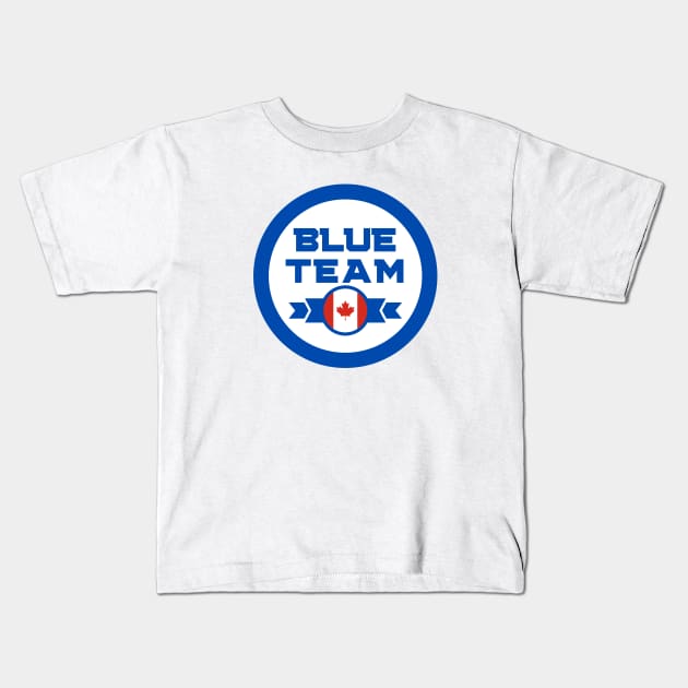 Cybersecurity Blue Team Canada Gamification Badge CTF Kids T-Shirt by FSEstyle